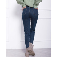 Синие традиционные джинсы модели Мом