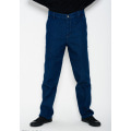 Сині прямі теплі джинси на флісі зі стрілками