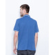 Синя футболка-поло з потайною нагрудною кишенею