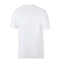 Белая трикотажная футболка с принтом