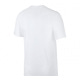 Біла трикотажна футболка з принтом