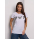 Белая хлопковая футболка с бабочками