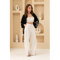 Белый лляной топ Seventeen 2170.5781