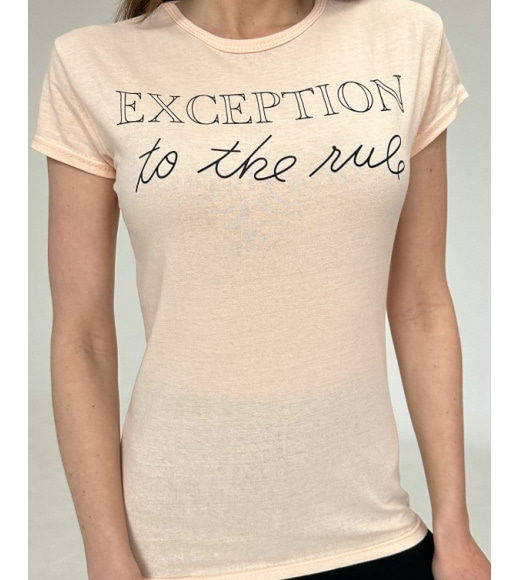 Жіноча бавовняна футболка з написом
