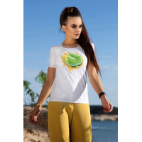 Белая женская футболка Seventeen 1360.4121