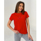 Красная футболка с вышивкой