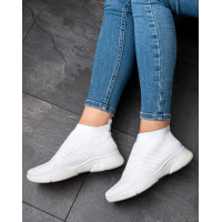 Білі літні текстильні кросівки