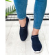 Сині кросівки із фактурного текстилю