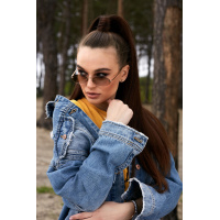 Узкие овальные солнцезащитные очки 1377.4144