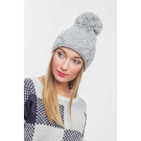 Серая женская шапка Seventeen 3110