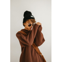 Черная женская шапка Seventeen 2025.5236