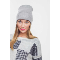 Серая женская шапка Seventeen 3077