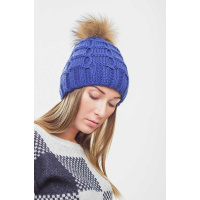 Женская шапка цвета электрик Seventeen 3089