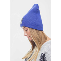 Женская шапка цвета электрик Seventeen 3076