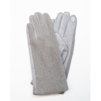 Перчатки из кашемира и шерсти серого цвета