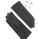 Сірі кашемірові рукавички із вставкою