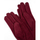Бордові кашемірові рукавички з жниваркою