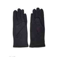 Об`єднані чорні рукавички з візерунком зверху