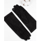Черные перчатки из эко-замши