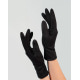 Черные однотонные перчатки из кашемира