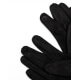 Чорні рукавички із вставкою на манжетах