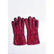 Бордові теплі рукавички з антиковзаючим покриттям