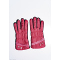 Персикові теплі рукавички з антиковзаючим покриттям
