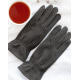 Темно-сірі кашемірові рукавички на резинках