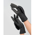 Сірі комбіновані рукавички-рукавиці