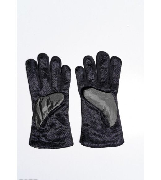 Сірі теплі рукавички з антиковзаючим покриттям