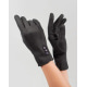 Темно-серые утепленные перчатки из эко-замши