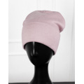 Рожева шапка із трикотажу
