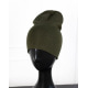 Зелена шапка біні із трикотажу
