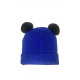 Яскраво-синя шапка з вушками