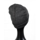 Темно-сіра шапка біні з трикотажу