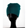 Зелена вовняна шапка на флісі
