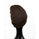 Темно-коричнева шапка біні із трикотажу