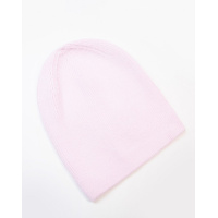 Сиреневая однотонная шапка из трикотажа