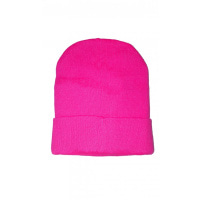 Рожева шапка з вишивкою NY на вилозі