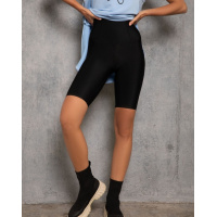 Черные велосипедки с утягивающим корсетом