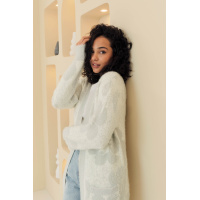 Белый кардиган с принтом Seventeen 8875.5800