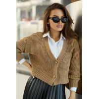 Коричневый укороченный кардиган Seventeen 1903.4866