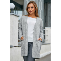 Серый ангоровый женский кардиган Seventeen 1226.3656