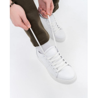 Белые кеды из натуральной кожи