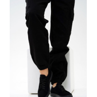 Черные повседневные кеды из замши