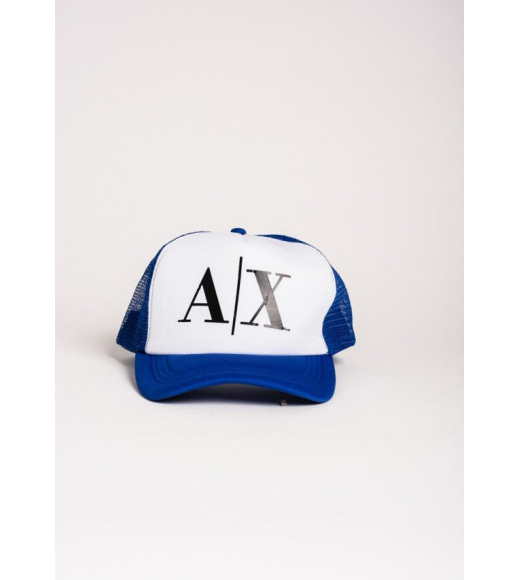 Ярко-синяя кепка с принтом A|X