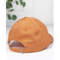 Оранжевая однотонная кепка бейсболка