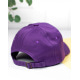 Фиолетовая однотонная кепка из хлопка