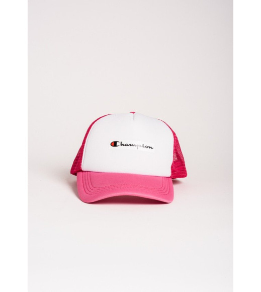 Рожева кепка з принтом