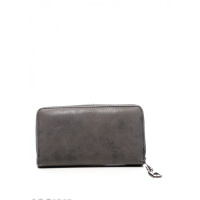 Темно-сірий гаманець з перфорацією в формі зірок